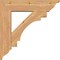 Ekena Millwork Merced Traditional Smooth Bracket w/ Offset Brace, Western Red Cedar, 7 1/2"W x 30"D x 30"H BKT0806X30X30MRC01SWR - alternate 3